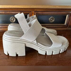 Madden Girl Harley Block Heel Trek Bottom Tan Sandals